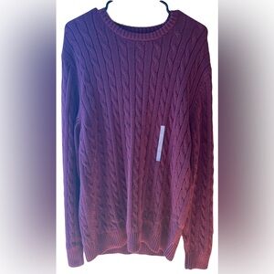 BRAND NEW WITH TAGS Old Navy Knit Maroon Sweater Size Large
